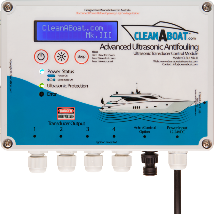 CleanABoat Ultrasonic Antifouling MK.III